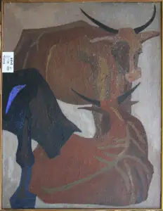 הציור לפני תהליך הרסטורציה