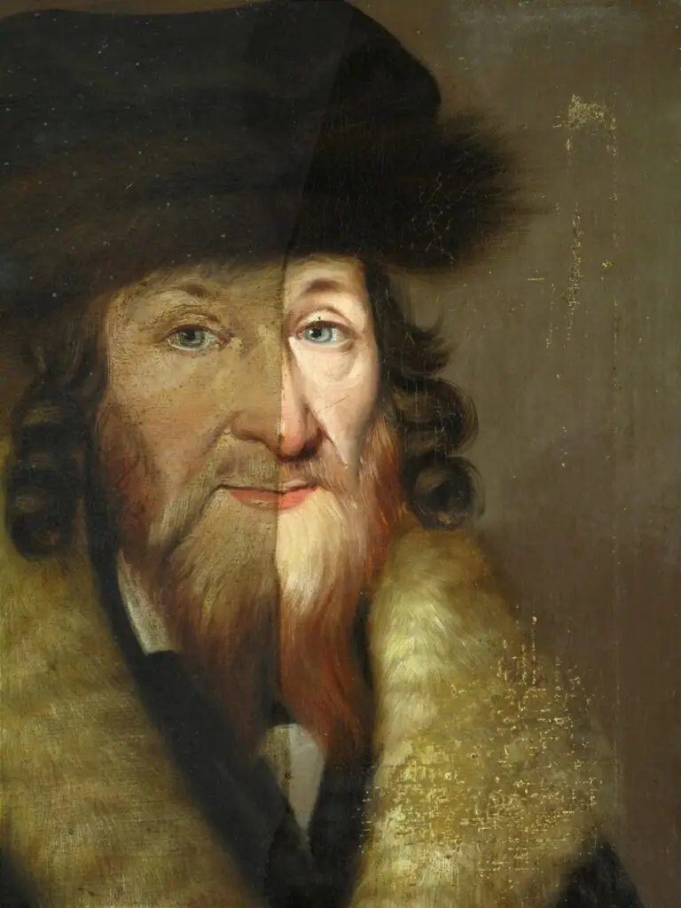 תהליך שיקום פורטרט עתיק