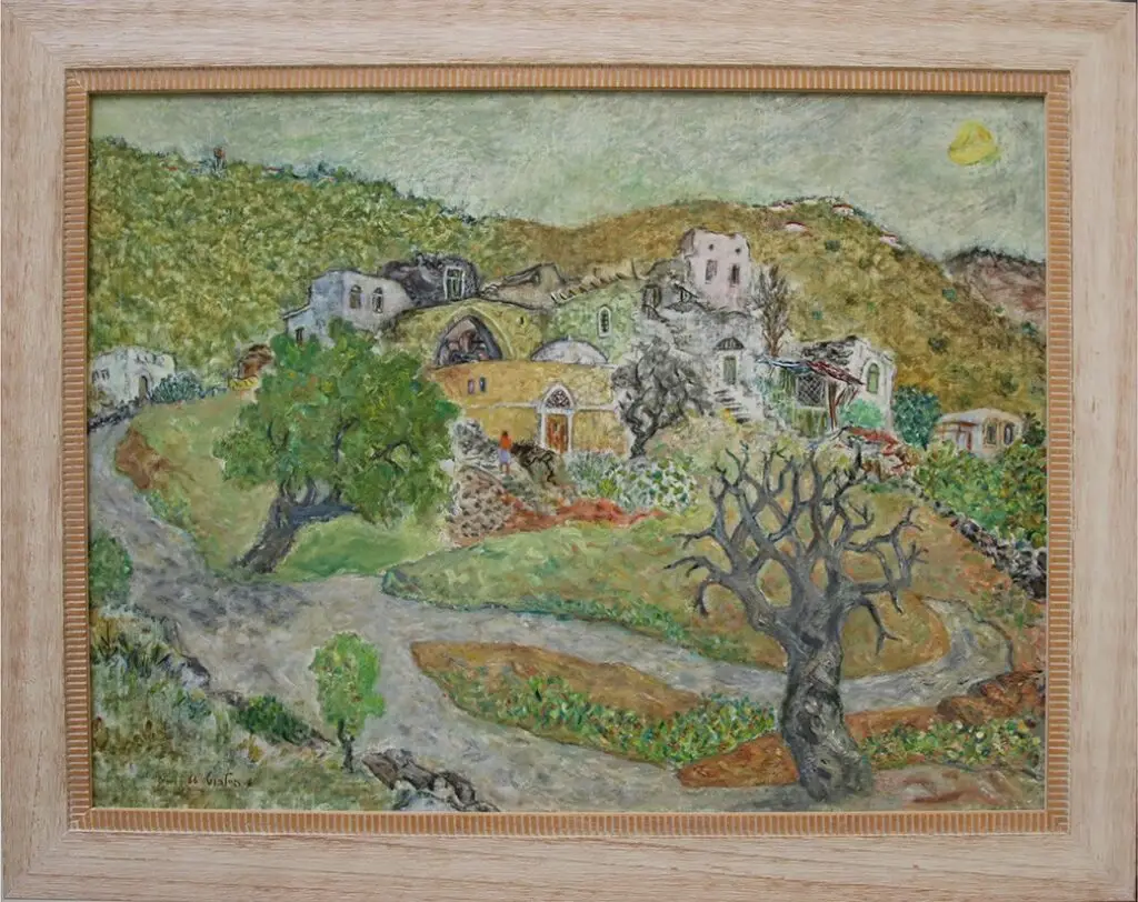 "עין הוד", שמן על קנבס