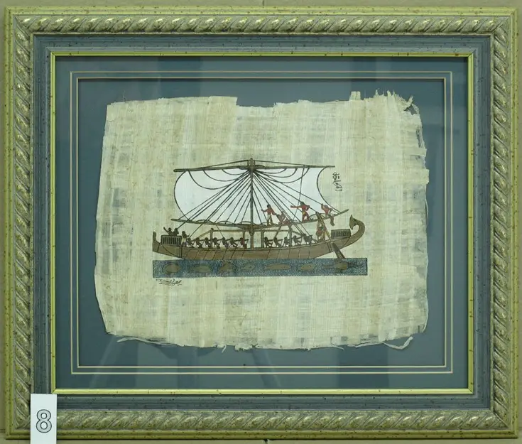 פפירוס מצרי, מקורי, מסגור מיוחד