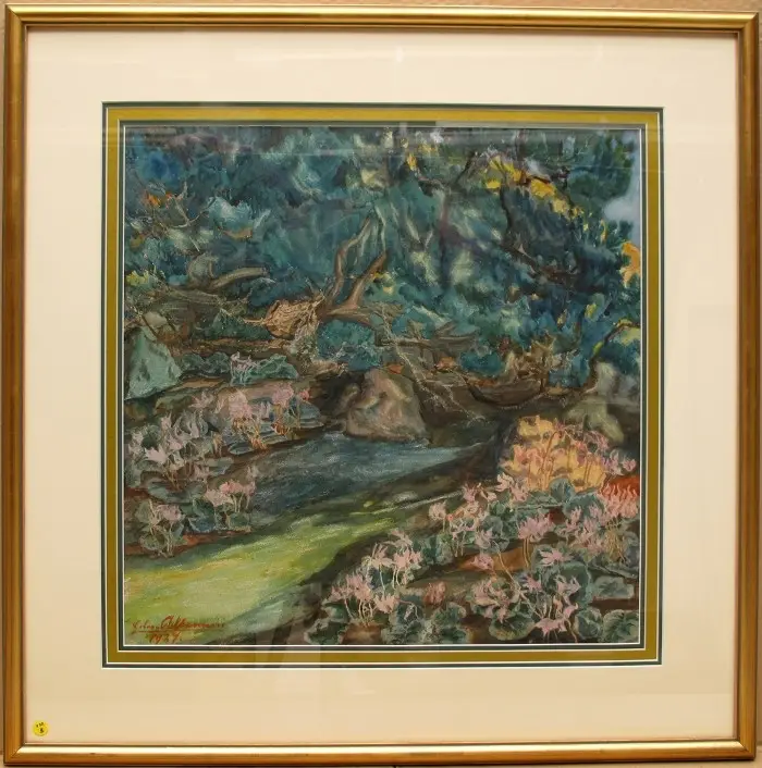 אקוורל, גואש ופסטל, ע"י אנגלמן