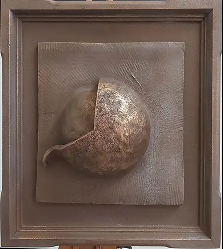 "הריון", תבליט קרמי , מיכאל קארו