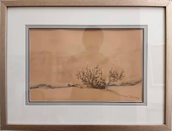 דיונות בחוף הים, רישום שחור לבן