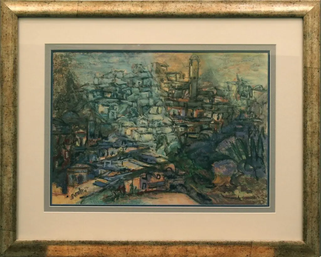 אמיתי, פסטל, כפר ערבי עם מסגד