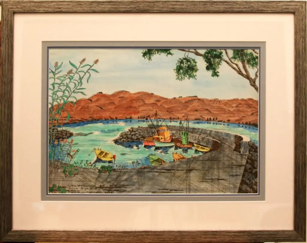 דוד שושני, רישום ואקוורל