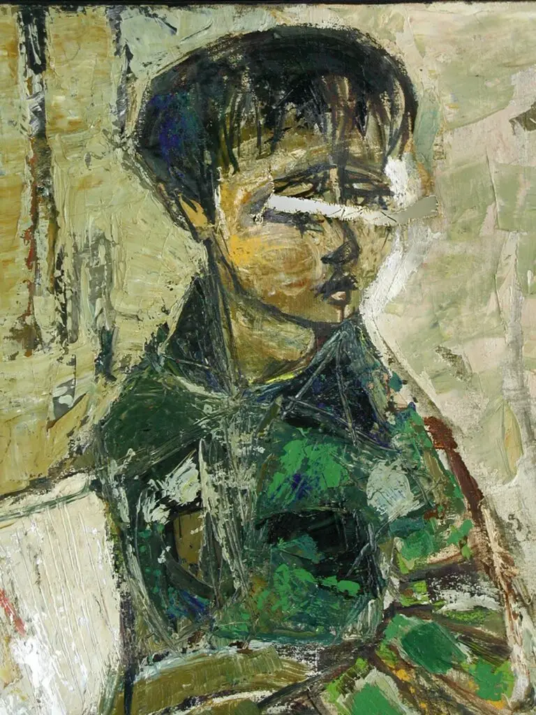 אקוורל גדול שנצרב ממסגור חומצי