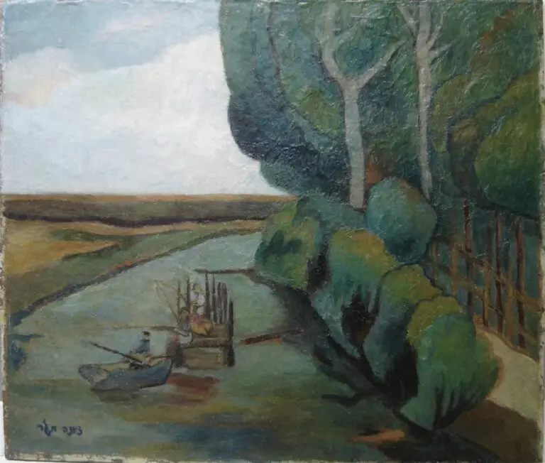 שיקום ציור שמן "הרוס לגמרה" של ציונה תאג'ר