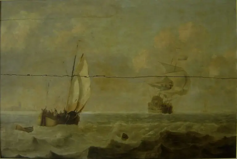 שיקום ושימור ציור על פנל עץ