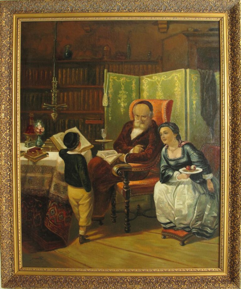 רסטוראציה של ציור יודאיקה גדול