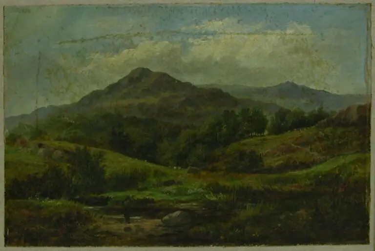 שיקום ושימור ציור שמן על קנבס עם קרעים