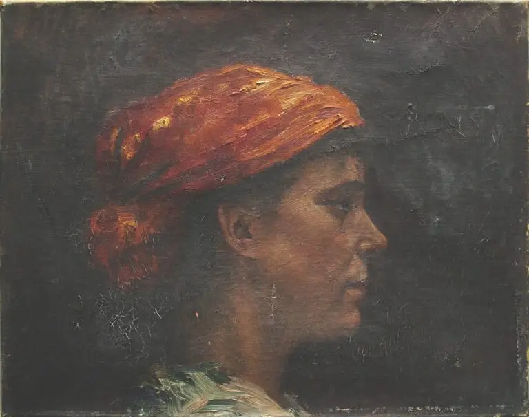 שיקום ושימור פורטרט -שמן על קנבס