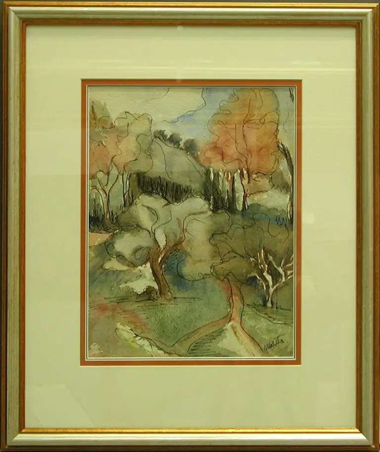 שיקום ושימור אקווארל שנפגע ממסגור רגיל