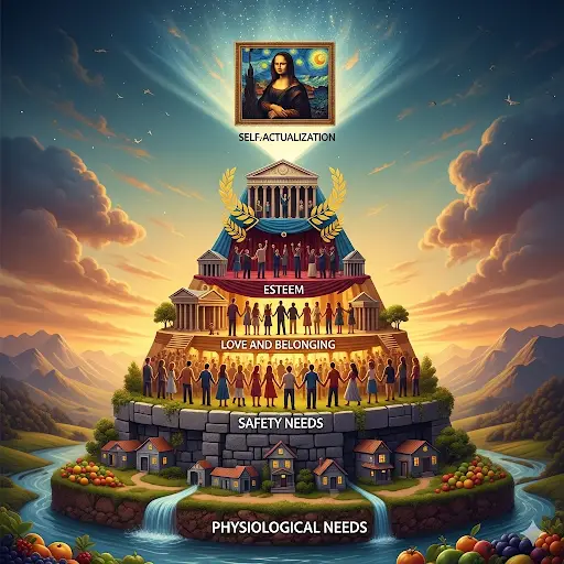 מרסל פרוסט, פירמידת הצרכים ומה שביניהם